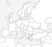 Dibujo para colorear Mapa de Europa