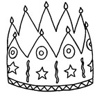 Målarbok Crown för Epiphany