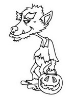 Coloring page Werewolf