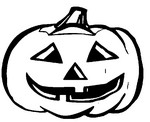 Desenho para colorir Abóbora de halloween
