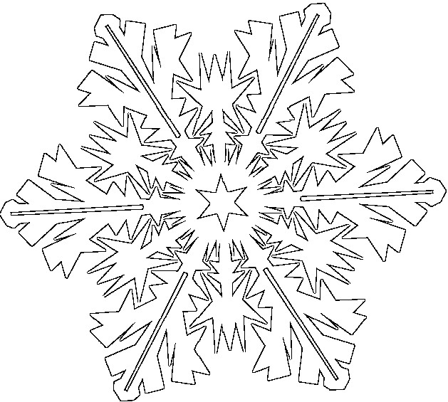 Desenho para colorir Flocos de neve