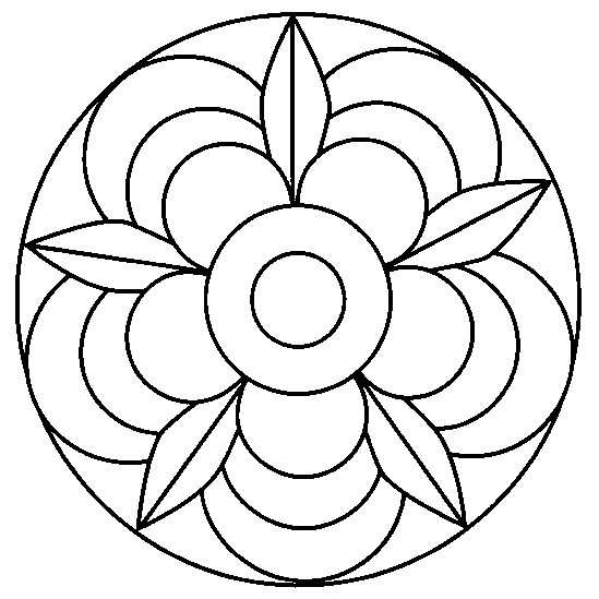 Målarbok Mandala