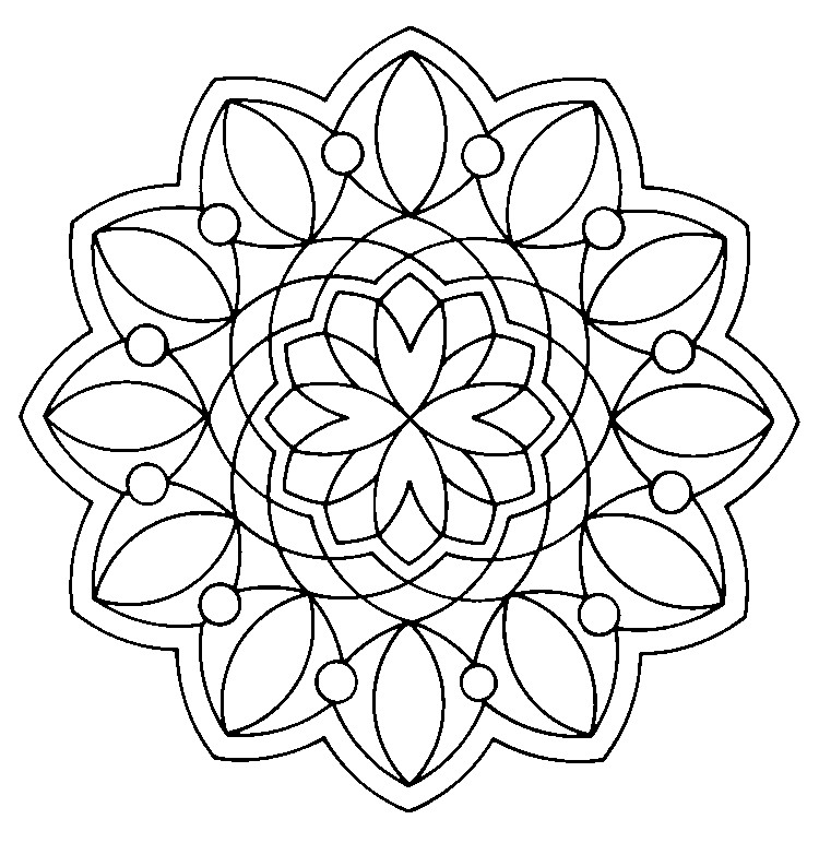 Desenho para colorir Mandalas