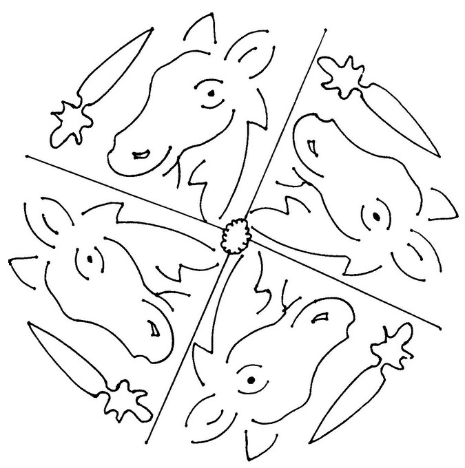 Desenho para colorir Mandalas Animais