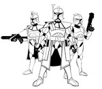 Desenho para colorir Clone Wars