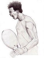 Coloring page Gaël Monfils