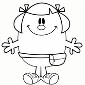 Coloring page Little Miss Helpful