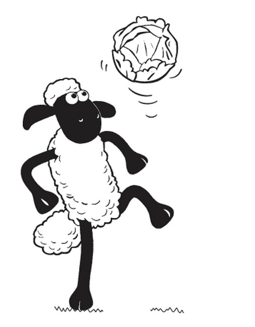 Coloring page Shaun the sheep