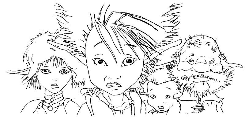 Dibujo para colorear Arthur y los Minimoys