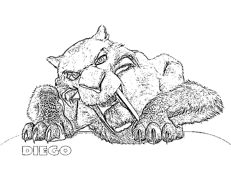Coloring page Ice Age
