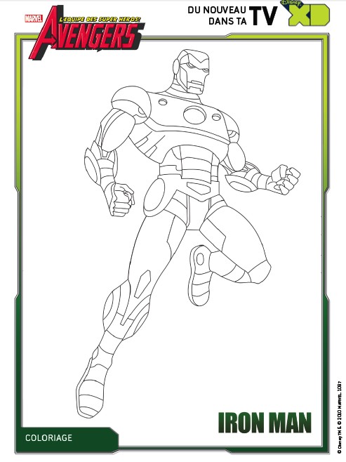 Coloring page The Avengers