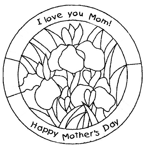 Coloring page Mother's Day
