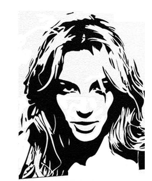 Coloring page Britney Spears