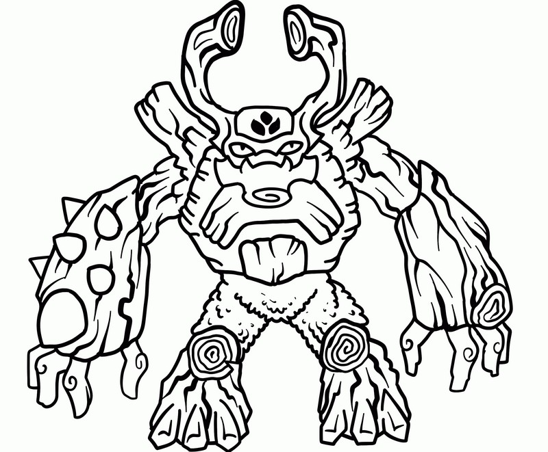 Desenho para colorir Skylanders Giants - Tree Rex