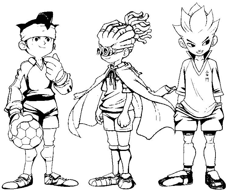 Desenho para colorir Inazuma Eleven