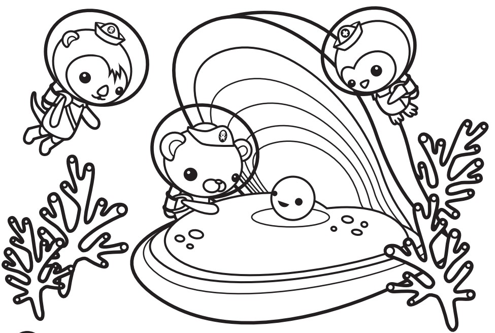 Desenho para colorir Octonauts