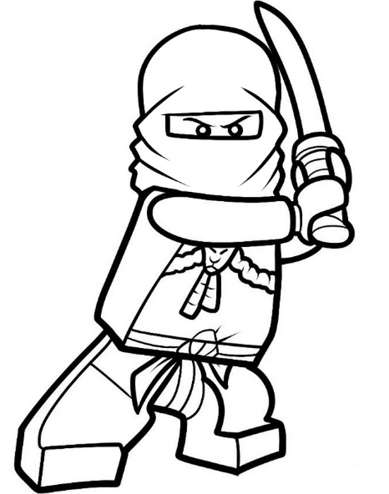 Dibujo para colorear Kai - Ninja del Fuego