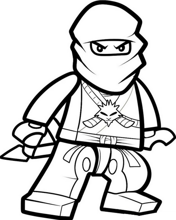 Coloriage Zane - Ninja maître de la glace