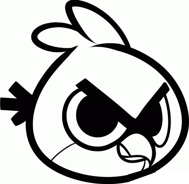 Desenho para colorir Angry Birds