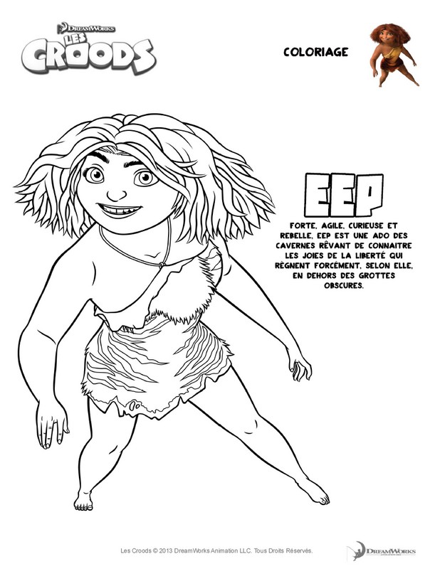 Featured image of post Eep Croods Coloring Pages 3