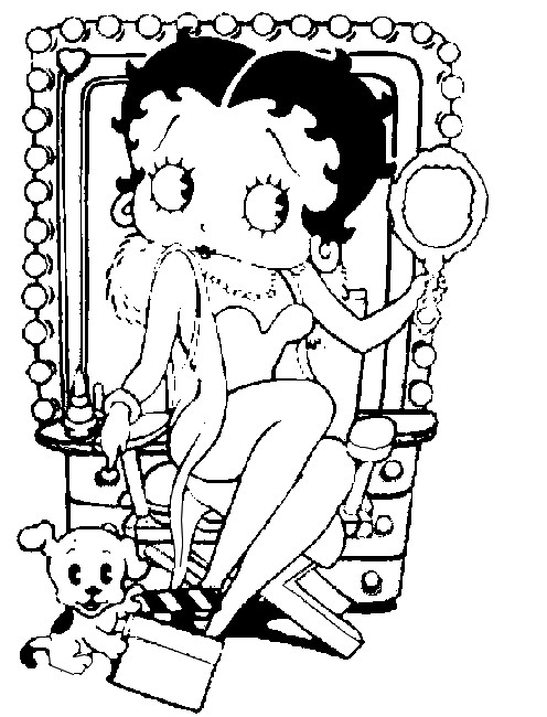 Coloring page Betty Boop