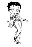 Desenho para colorir Betty Boop