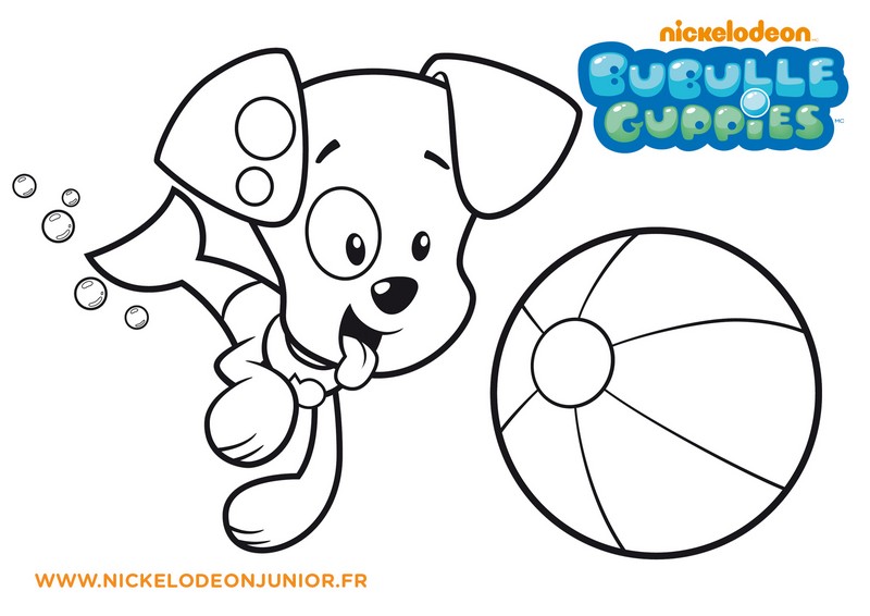 Desenho para colorir Bubble Guppies