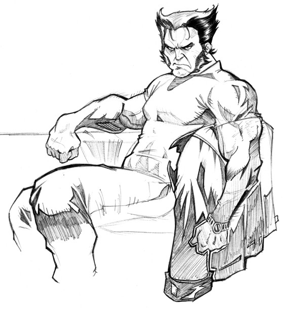 Tulostakaa värityskuvia Wolverine
