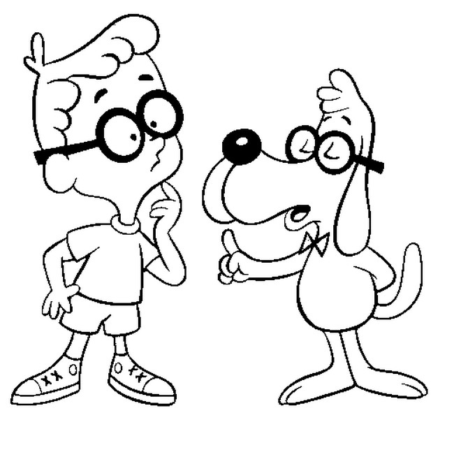 Coloring page Peabody and Sherman