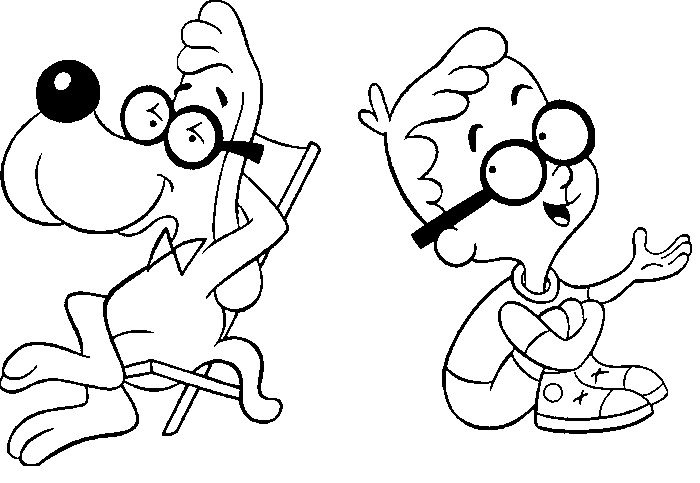 Coloring page Peabody and Sherman