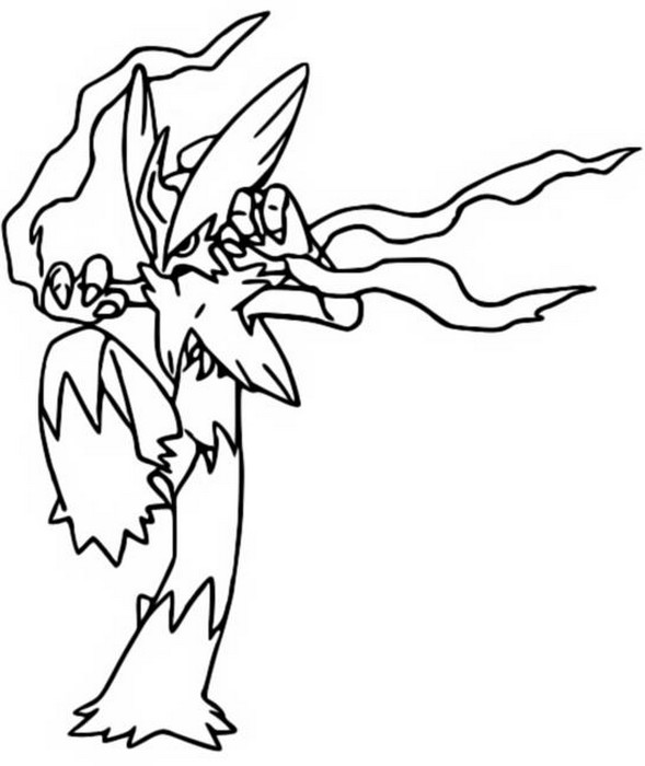 Free pokemon mega evolutions coloring pages