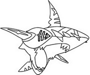 Desenho para colorir Mega Sharpedo 319