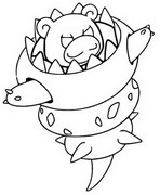 Disegno da colorare Mega Slowbro 80