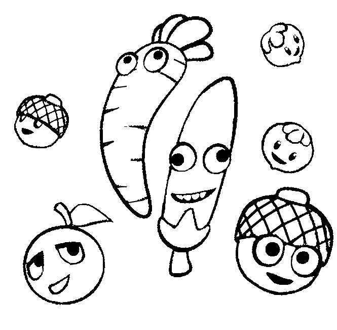 Coloring page Papa Pear Saga