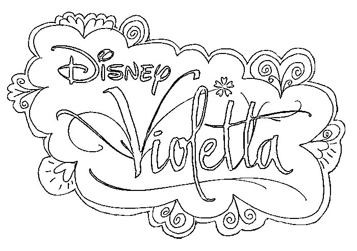 Desenho para colorir Violetta