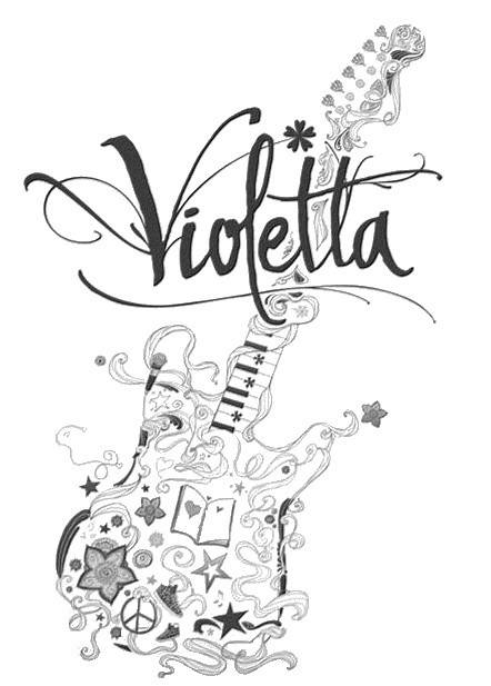 Desenho para colorir Violetta