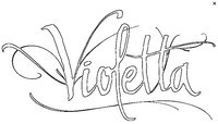 Desenho para colorir Violetta