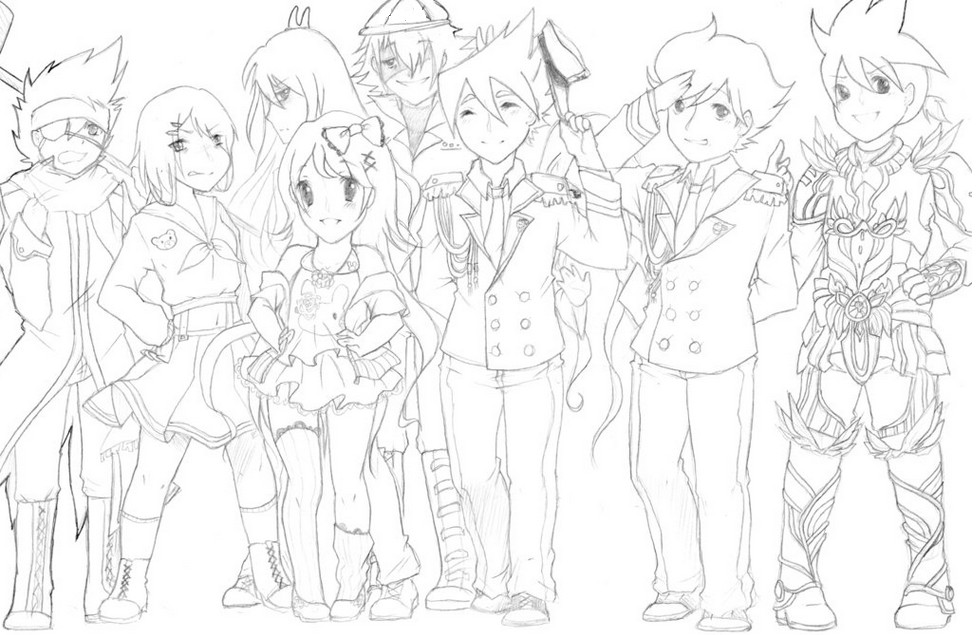 Coloring page Tenkai Knights