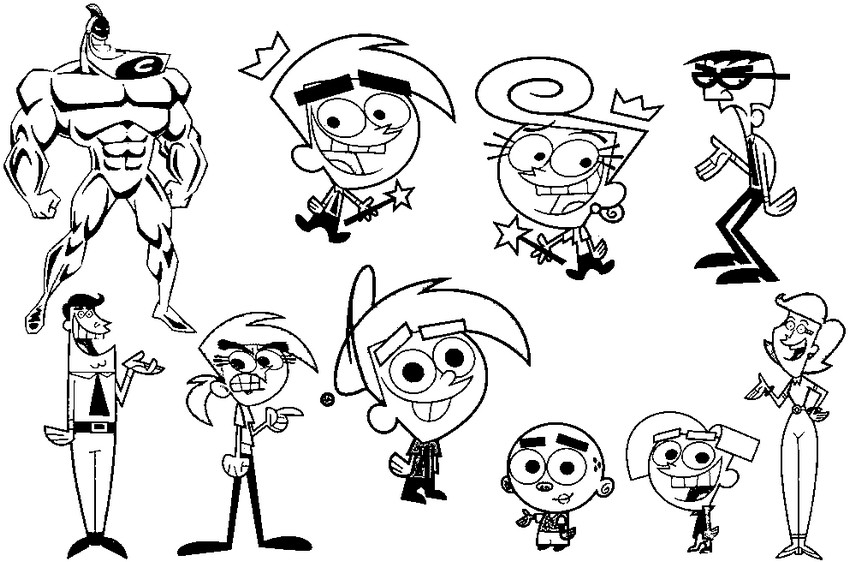 fairly oddparents coloring pages online - photo #37