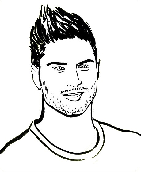 Desenho para colorir Olivier Giroud