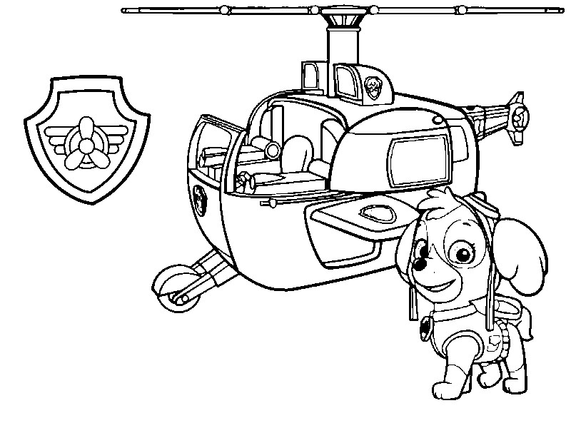 Disegno da colorare Paw Patrol