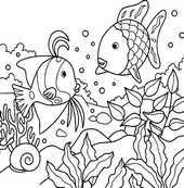 Online coloring page Animals