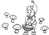 Online coloring page Fall