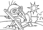 Online coloring page Summer