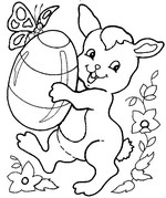 Online coloring page Easter