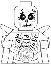 Online coloring page Chopov - Skeleton of earth