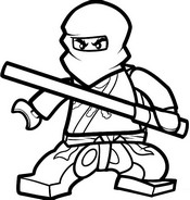 Online coloring page Cole - Ninja of earth