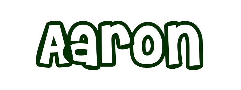 Coloring-Page-First-Name Aaron