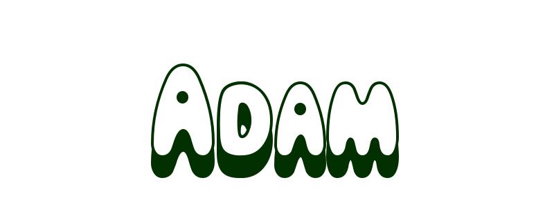 Coloring-Page-First-Name Adam