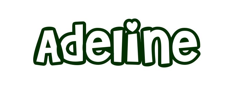 Coloring-Page-First-Name Adeline